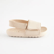 Load image into Gallery viewer, Neutral Beige Baby Slider Sandals
