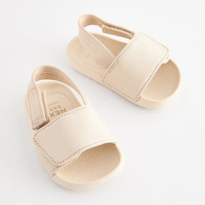 Neutral Beige Baby Slider Sandals