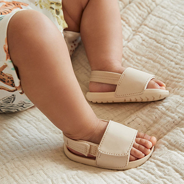 Neutral Beige Baby Slider Sandals