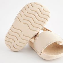 Load image into Gallery viewer, Neutral Beige Baby Slider Sandals
