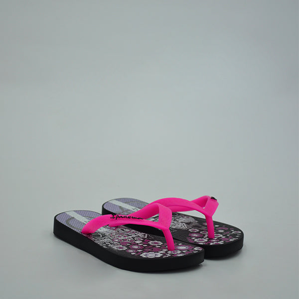 Classic Black/Pink Kids Sandals