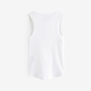 White Rib Vest