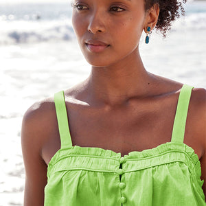 Lime Green Sleeveless Cami Top