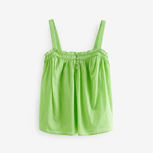 Lime Green Sleeveless Cami Top