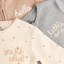Load image into Gallery viewer, Neutral Milk Club Baby Two Way Zip 100% Cotton Sleepsuits 3 Pack (0mths-2yrs)
