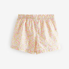 Load image into Gallery viewer, Pink Floral Print 100% Cotton Pull-On Shorts (3mths-5-6yrs)
