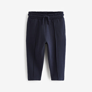 Navy Blue Pintuck 100% Cotton Joggers (3mths-6yrs)