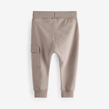 Load image into Gallery viewer, Khaki Green/Grey/Black Super Skinny Utility Joggers 3 Pack (3mths-6yrs)
