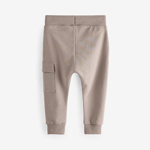 Khaki Green/Grey/Black Super Skinny Utility Joggers 3 Pack (3mths-6yrs)