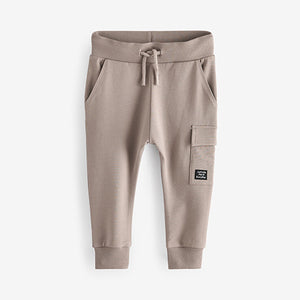 Khaki Green/Grey/Black Super Skinny Utility Joggers 3 Pack (3mths-6yrs)