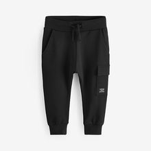 Load image into Gallery viewer, Khaki Green/Grey/Black Super Skinny Utility Joggers 3 Pack (3mths-6yrs)
