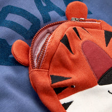 Load image into Gallery viewer, Blue Tiger Bumbag 100% Cotton Hoodie and Leggings Set (3mths-6yrs)
