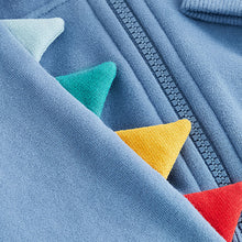 Load image into Gallery viewer, Blue Dinosaur Spikes Zip Through Hoodie and Joggers Set (3mths-6yrs)

