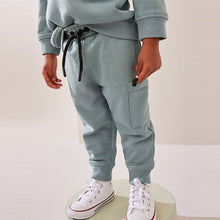 Load image into Gallery viewer, Mineral Blue Utility Hoodie and Joggers Set (3mths-6yrs)
