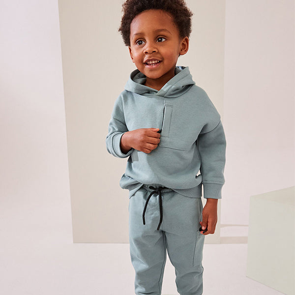 Mineral Blue Utility Hoodie and Joggers Set (3mths-6yrs)