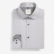 Load image into Gallery viewer, Grey Slim Fit Single Cuff Easy Care Shirts 3 Pack
