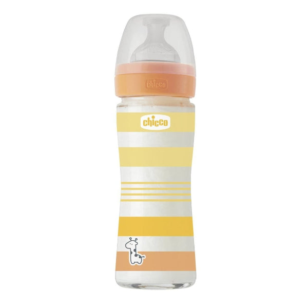 Chicco Biberon en Verre 240ml 2M+Orange