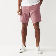 Load image into Gallery viewer, Pink Slim Fit Stretch Chinos Shorts
