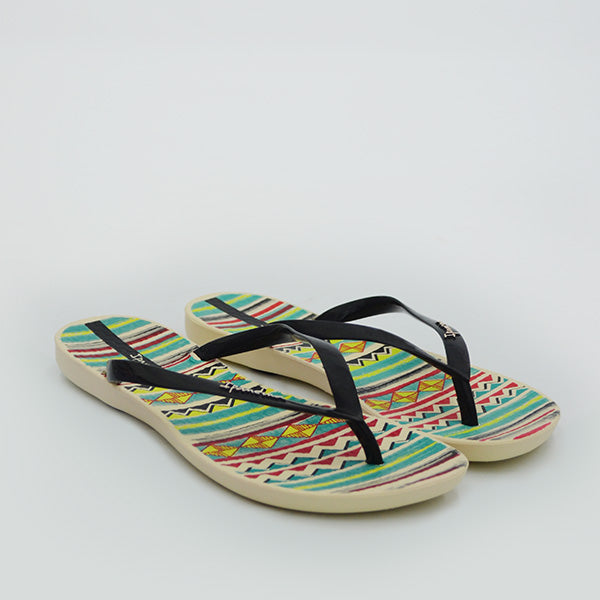 Wave Mix Beige/Black Women Sandals