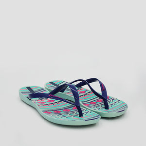 Wave Mix Green/Blue Women Sandals