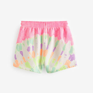 Multi Tie Dye Jersey Shorts