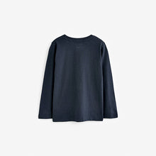 Load image into Gallery viewer, Plain Navy Long Sleeve T-Shirt (3-5 yrs)
