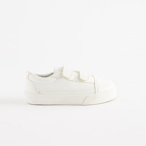 White Strap Touch Fastening Shoes (Younger Boys)