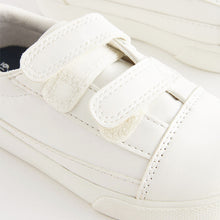 Load image into Gallery viewer, White Strap Touch Fastening Shoes (Younger Boys)
