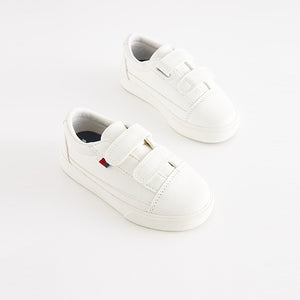 White Strap Touch Fastening Shoes (Younger Boys)