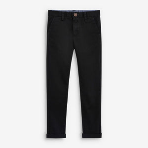 Black Skinny Fit Stretch Chino Trousers (3-12yrs)