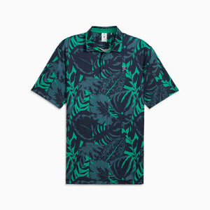 PU PALM GLITCH POLO Nvy