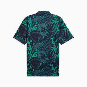 PU PALM GLITCH POLO Nvy