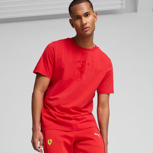 Scuderia Ferrari Race Tonal Shield Tee Men