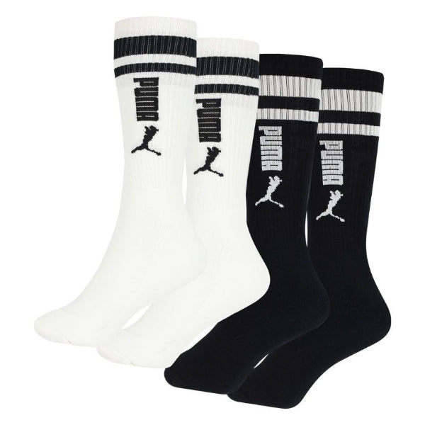 Mns 2 Pk Logo Mid Calf Socks