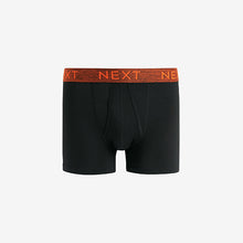 Load image into Gallery viewer, Black Rich Marl Waistband 4 pack A-Front Cotton Rich Boxers
