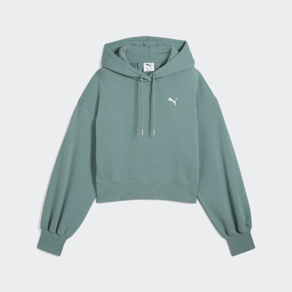 WARDROBE Essentials Relaxed Cropped Hoodie Women