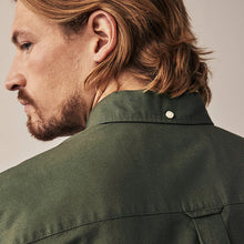 Load image into Gallery viewer, Dark Green Regular Fit Long Sleeve Oxford 100% Cotton Shirt
