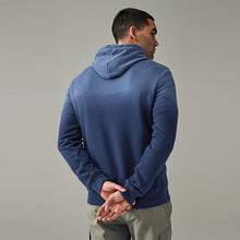 Load image into Gallery viewer, Blue  Dip Dye Hoodie
