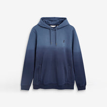 Load image into Gallery viewer, Blue  Dip Dye Hoodie
