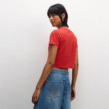 Load image into Gallery viewer, WARDROBE Baby Tee W Red
