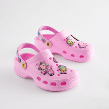Load image into Gallery viewer, Pink Character Badge Clogs
