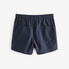 Load image into Gallery viewer, Navy Blue 100% Cotton Pull On Shorts
