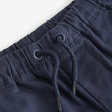 Load image into Gallery viewer, Navy Blue 100% Cotton Pull On Shorts
