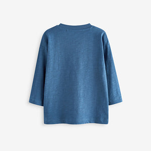 Blue Diggers Long Sleeve Transport T-Shirts 3 Pack (3mths-6yrs)