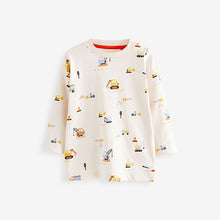 Load image into Gallery viewer, Blue Diggers Long Sleeve Transport T-Shirts 3 Pack (3mths-6yrs)
