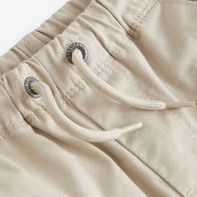 Load image into Gallery viewer, Stone Cream 100% Cotton Pull On Shorts
