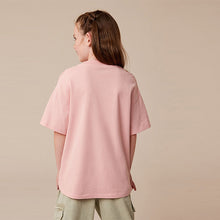 Load image into Gallery viewer, Pink Oversized Embellished Graphic T-Shirt (5-12yrs)
