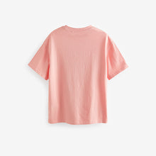 Load image into Gallery viewer, Pink Oversized Embellished Graphic T-Shirt (5-12yrs)
