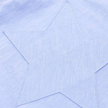 Load image into Gallery viewer, Blue 100% Cotton Short Sleeve Appliqué T-Shirt (3mths-6yrs)
