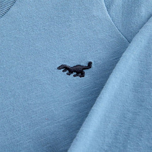 Blue Long Sleeve Plain T-Shirt (3mths-6yrs)